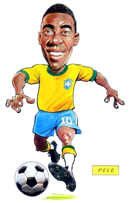 Pele Caricature