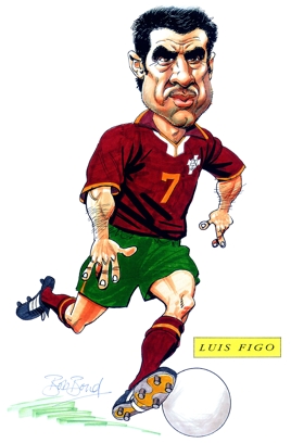 Luis Figo Caricature