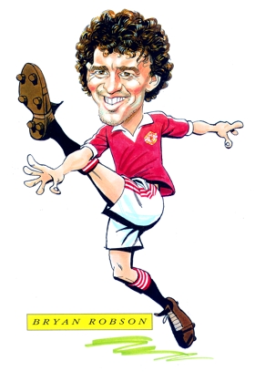 Bryan Robson Caricature