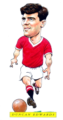 Duncan Edwards Caricature