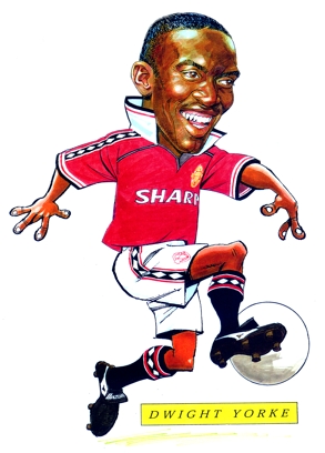 Dwight Yorke Caricature