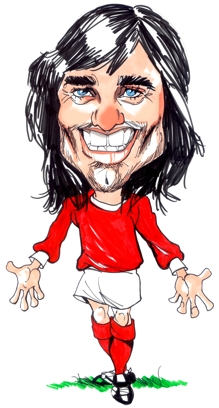 George Best Caricature