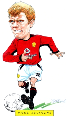 Paul Scholes Caricature