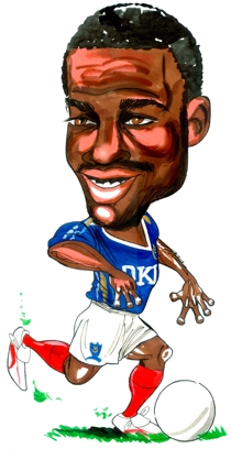 Arnold Mvuemba Caricature