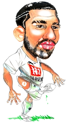 Aaron Lennon Caricature