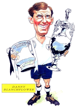 Danny Blanchflower Caricature