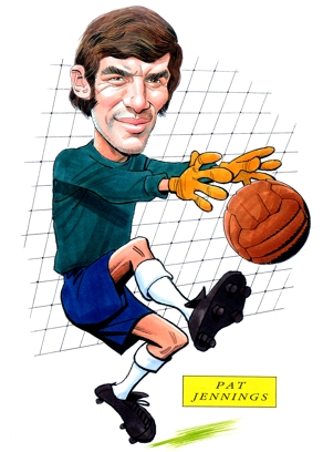 Pat Jennings Caricature