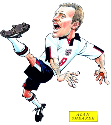 Alan Shearer Caricature