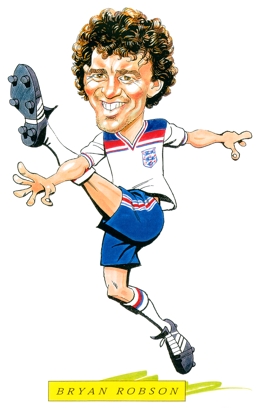 Bryan Robson Caricature