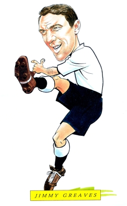 Jimmy Greaves Caricature