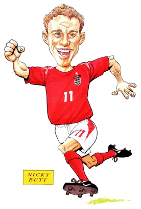 Nicky Butt Caricature