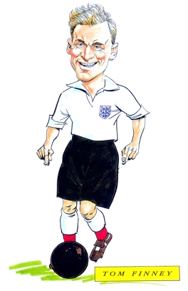 Tom Finney Caricature