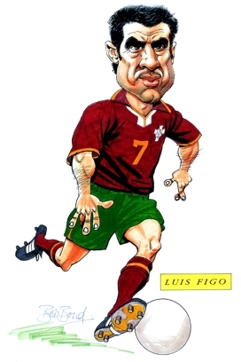 Luis Figo Caricature