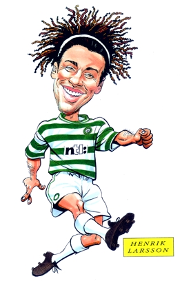 Henrik Larsson Caricature