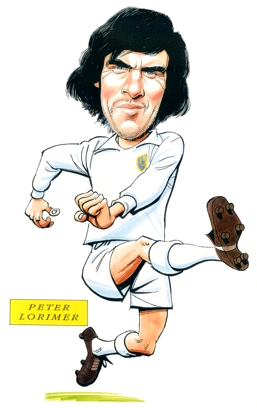 Peter Lorimer Caricature