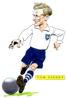 Tom Finney Caricature