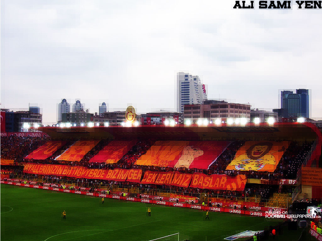Galatasaray Ali Sami Yen Stadyumu Kapalı Tribn Pankartlar