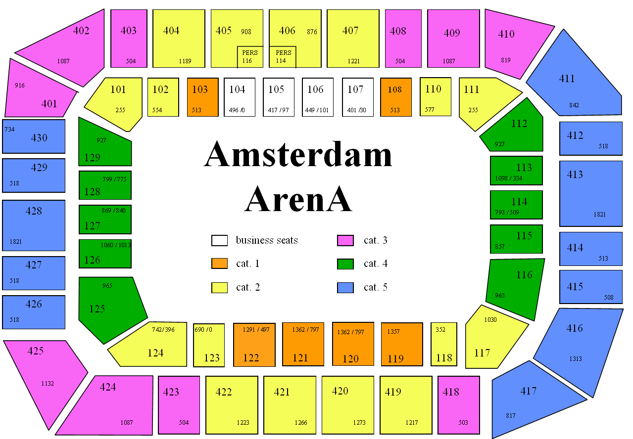 Amsterdam ArenA Seating