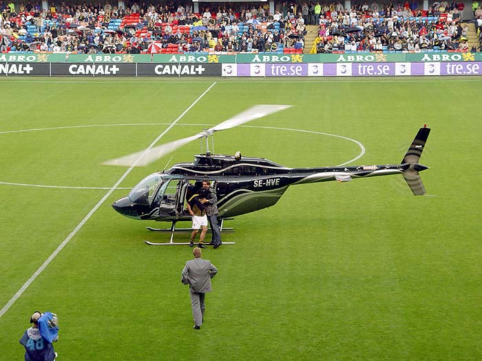 Rsunda Stadion Helicopter