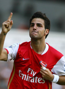 Fabregas red white