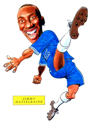 Jimmy Floyd Hasselbaink Caricature