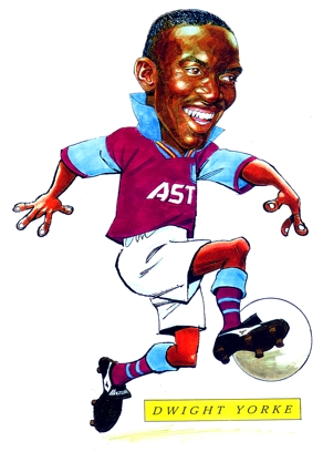 Dwight Yorke Caricature