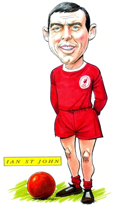 Ian St John Caricature