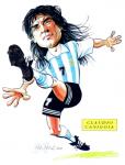 Claudio Caniggia Caricature